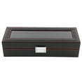 thumbnail image 1 of Carbon Fiber Watch Box,6 Slot Watch Box Slot Watch Box Watch Box Innovative Solution, 1 of 8