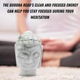 thumbnail image 5 of Howlite Crystal Buddha Head Statue for Zen, 5 of 5