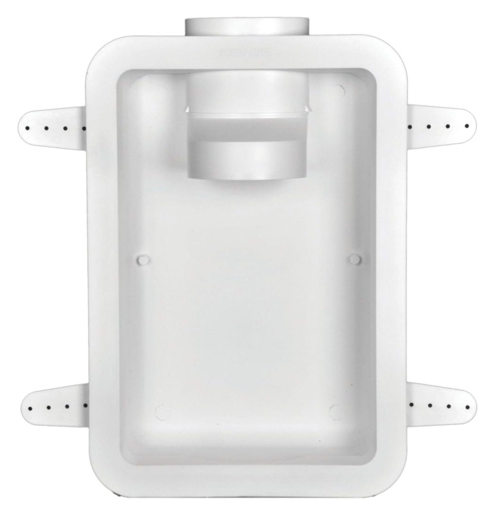 Recessed Dryer Vent Box 4 Inch - White Laundry Dryer Vent Kit - Space Saving Dryer Wall Vent - Protects Duct from Crushing & Lint - Includes Draft Blocker & Adapter 4"