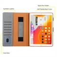 thumbnail image 3 of Luxury Leather Case Compatible with iPad 10.9y 2022 PU Leather+Soft TPU with Magnetic Kickstand Shockproof Full Protection Lanyard Card Slot Case Cover for iPad 10.9y 2022,Gray, 3 of 7