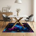 thumbnail image 3 of ODIKA 5'x7' Ultra-Soft Area Rug, Themed Deep Nebula Burst Scattered Constellation Starry None Washable, Bare feet friendly, Silk-Touch for Bedroom Home office, 3 of 7