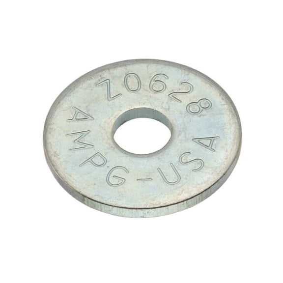 Fender Washer, For Screw Size #10 ,Steel Zinc Plated Finish, 100 PK