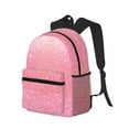thumbnail image 2 of Daiia Sparkly Pink Glitter School Backpack for Men Women, Unisex Large Waterproof Bookbag Schoolbag Casual Daypack for High School/College/Teens/Travel/Work Black, 2 of 8