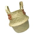 thumbnail image 1 of StrawWoven Maceta Florero Cesta Verde Planta Titular 45x38cm Natural Los 45x38cm Zulema Cesta colgante de flores, 1 of 8