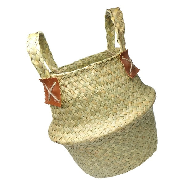 Jardinera Jardinera Maceta Paja Escribir Mimbre Bolsa 36x32cm