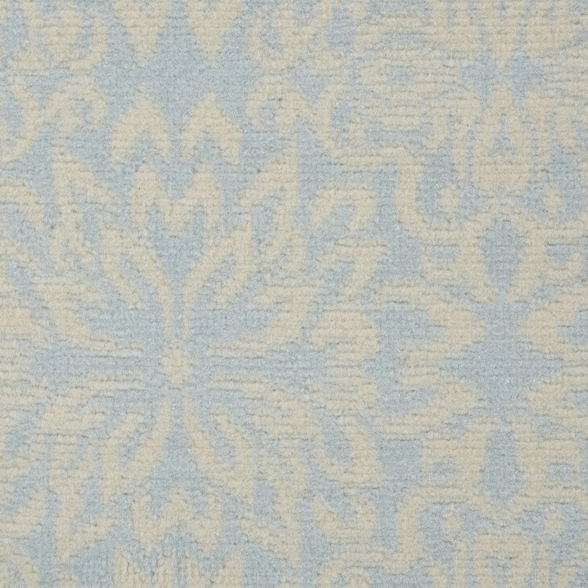 Nourison Bliss Modern Floral Ivory/Light Blue 2' x 4' Area Rug, (2' x 4')