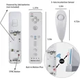 thumbnail image 2 of Motion Plus Wii Controllers 2Packs with Nunchucks, Wii Remote Controllers Compatible for wii and Wii U with Built in Motion Plus, 2 of 6