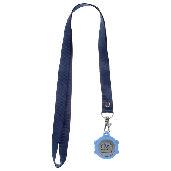 Niceauty medical watches for nurses Pocket Watch Blue Silicone 1Pack Alarm Daily Use