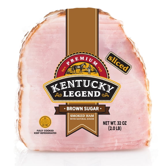 Kentucky Legend Brown Sugar Quarter Boneless Ham, Spiral Sliced, Fully Cooked, 2 Pounds, 14g of Protein per Serving