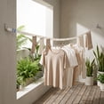 thumbnail image 5 of Portable Adjustable Clothesline, No Drill Clothes Hanger, Multi Hook System for Indoor Outdoor Use, Travel-Friendly Storage Solution, Roll-Up Design, 5 of 6