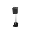 thumbnail image 3 of FixtureDisplays® Metal Ballot Box Donation Box Suggestion Box With Stand 11064+10918-BLACK, 3 of 4