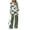 Abstract Rose Print, variant on Halloween Golf Checker Pattern Women's 2 Piece Outfits, Sweat Track Suits Lapel Lounge Set Oversized Mock Neck Sweatsuits for Fall Business