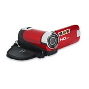 FZFLZDH Video Camera, Camcorder Digital YouTube Vlogging Camera Recorder kicteck Full HD 1080P 15FPS 24MP 2.7 Inch 270 Degree Rotation LCD 16X Digital Zoom Camcorder with 32G SD Card (Red)