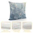 thumbnail image 4 of Sheronv Water Ice Cubes Decorative Throw Pillow Cover for Home Couch 1PC Zipper Closure Cushion Pillowcase 20x20in, 4 of 5