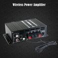 thumbnail image 3 of AK380 Bluetooth-Compatible Amplifier 2 Channel Subwoofer Amplifier HIFI Bass 40W+40W Music Player USB AUX for Home Car ,Low Profile Design, 3 of 7