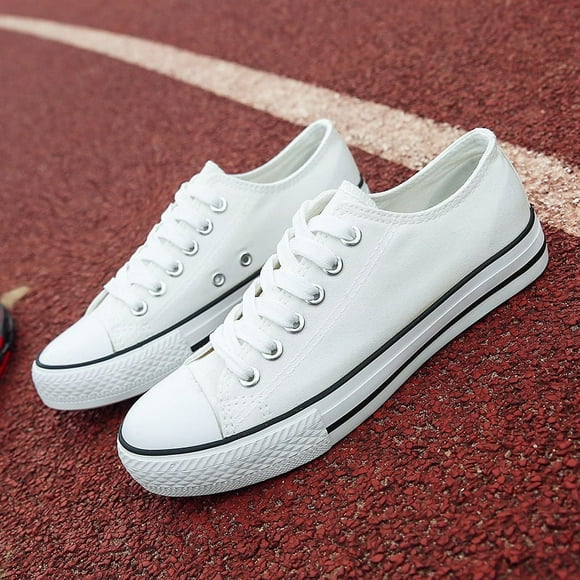 Men's Women's Canvas Sneakers Comfortable Low Top Lace Up Canvas Shoes Breathable Non Slip Sports Shoes Shoes for Women Girls