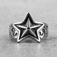 thumbnail image 2 of Stainless Steel Ring Men And Women Star Jewelry, 2 of 8