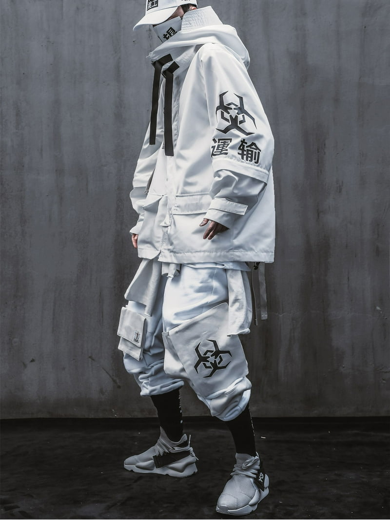 Niepce Inc Japanese Streetwear Zip Up Hooded White Men's