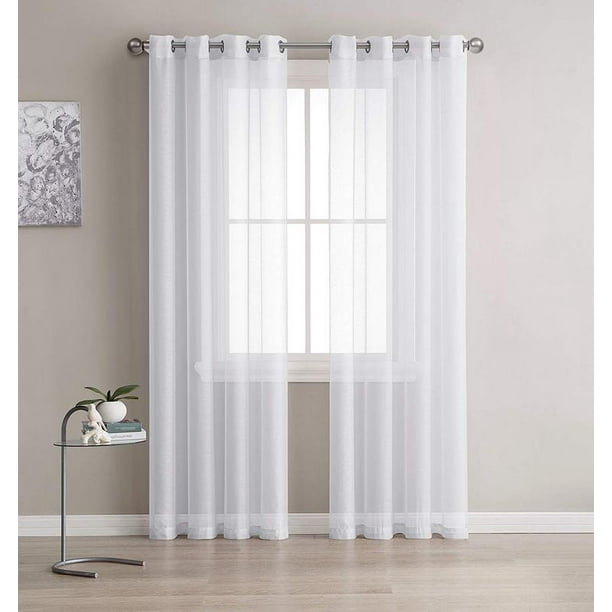 Karina Semi Sheer Window Treatments, How To Make Sheer Curtains With Grommets
