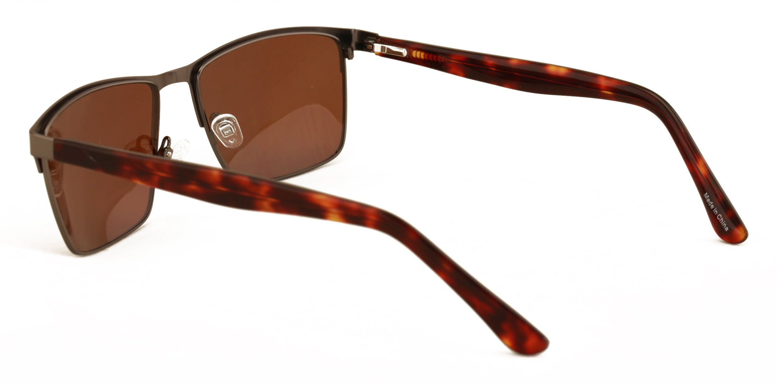Men’s XL Wide Fit Polarized Sunglasses – 152mm Oversized Optical Frame with UV Protection – Lightweight & Comfortable Fit Brown