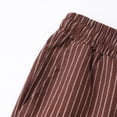 thumbnail image 6 of Thousandth Casual Striped Shorts for Men Summer Beach Shorts with Drawstring Elastic Waist Breathable Shorts Relaxed Loose Fit Flax Lounge Shorts, 6 of 8