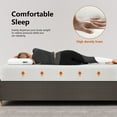 thumbnail image 3 of PayLessHere 10 Inch King Mattress Base Foam Mattress CertiPUR-US Certified,Removable Soft Cover,King mattresses for Bed Frame, Bunk Bed, Trundle, Daybed,White, 3 of 8