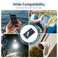 thumbnail image 4 of Mistaha Solar Panel Charger with Type-C Output for Phone, Doorbell, and Camera - Low Power Consumption, IPX6 Waterproof, 19% Conversion Rate - Monocrystalline Silicon, Outdoor Power Device with, 4 of 7