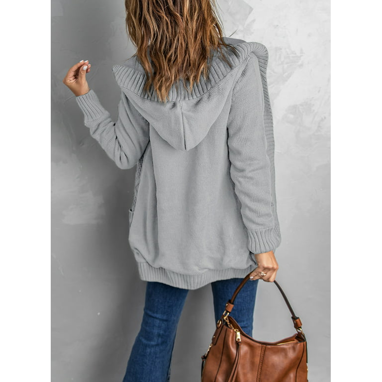Cardigan Sweaters For Women With Hood Womens Long Sleeve Blouse