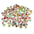 thumbnail image 1 of DPTALR 100 PCS 2 Holes Mixed Multicolor Pattern Children Print Button 15mm, 1 of 4