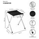 thumbnail image 5 of Mesa Plegable Tipo Portafolio CJR 1.20 M Con 4 Sillas Portátiles Negro, 5 of 7
