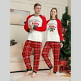 thumbnail image 3 of Onlypjs Family Matching Christmas Pajamas – Merry Christmas & Happy New Year Plaid Holiday Sleepwear Sets for Women, Men, 3 of 4
