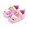 thumbnail image 2 of Sunisery Baby Girls Flower Unicorn Shoes PU Leather Shoes Soft Sole Crib Shoes First Walkers 0-18M, 2 of 6