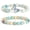 Amazonite, variant on Amethyst Bracelet For Women Anxiety Amethyst Beaded Bracelets Butterfly Charms Healing Stone Layered Bracelet Gifts For Women