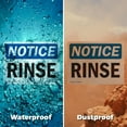 thumbnail image 6 of (2 Pack) Rinse OSHA Notice Sign 24 Inch X 18 Inch Indoor / Outdoor Rust-Free Aluminum Metal Signs for Workplace, Workshop, and Construction Site, Made in the USA, 6 of 8