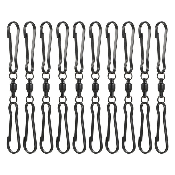 Etereauty Wind Hooks Swivel Chime Dual Hook Clips Spinning Steel