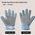 thumbnail image 6 of 2 in 1 Pet Grooming Gloves for Dogs & Cats, Pet Fur Remover Glove, Grooming Brush for Shedding, Massage, Hair Remover Mitt, Fur Cleaner for Couch, Clothes,Carpet -1 Piece, 6 of 9