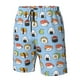 thumbnail image 4 of Balery Kawaii Sushi (2) Traje de Baño Estilo Hawaiano para Hombre, Shorts de Secado Rápido con Bolsillos-Large, 4 of 6