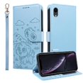 thumbnail image 1 of Funda Cartera GANGXUN con Diseño de Perrito en Relieve para iPhone XR , Protección 360° con Ranuras y Correa Desmontable, 1 of 6