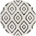 thumbnail image 3 of Unique Loom Cherokee Collection Area Rug - Gatlinburg (7' Round Black and White), 3 of 13