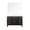 Black Oak, variant on Laurel 30 in W Brown Oak Single Bath Vanity Carrara Marble Countertop and 28 in Mirror