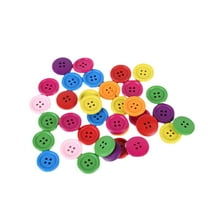 Raindrops Colorful FourEyed Buttons for Sewing and Crafts with Smooth Surface Assorted Color 15mm