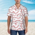 thumbnail image 4 of Lsque Baseballs pattern Hawaiian Shirt for Men, Unisex Summer Beach Casual Short Sleeve Button Down Shirts-X-Large, 4 of 9
