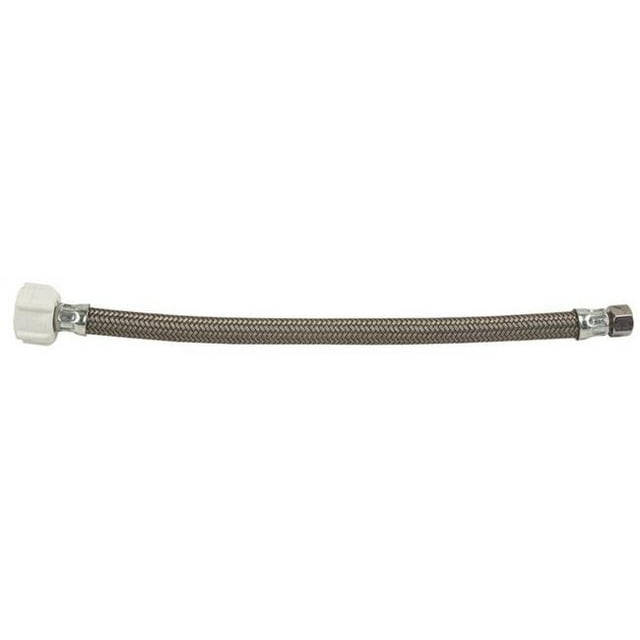 Toilet Water Supply Line, 3/8 Compression x 7/8 Fill Valve x 12-In. - PSB856