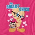 thumbnail image 2 of Looney Tunes One Smart Chick Women's T Shirt, Hot Pink, Large, 2 of 6