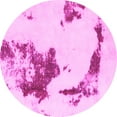 thumbnail image 1 of Ahgly Company Indoor Round Abstract Pink Modern Area Rugs, 3' Round, 1 of 4