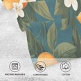 thumbnail image 5 of Yayeee 100% Cotton Hand Towels for Bathroom 16" x 28" Soft Absorbent Kitchen Towel, Green Floral Orange, 5 of 7