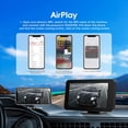 thumbnail image 6 of Podofo 4.7" HD 1280 * 720 Portable Car Stereo with Wireless Apple CarPlay Android Auto Live Navigation, Voice Control, 6 of 9