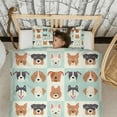 thumbnail image 3 of Lovely Dog Breeds Duvet Cover and Pillowcase Set for Single Bedding, Bedroom Accessories for Kids Teens, 3 of 5