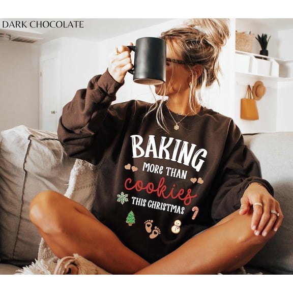 Christmas Pregnancy Announcement Sweatshirt, Expecting Mom Gift, Pregnancy Sweatshirt