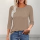 thumbnail image 2 of Sudadera con capucha para mujer,Blusa de encaje con escote en V para mujer, informal, de manga corta, de poliéster, holgada, para uso diario, sopatenor, 2 of 9